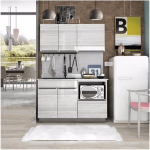 kitzcho ชุดคอมแพค 1.44 เมตร glossy kem glr c ft 00144 cw สีคริสตัลไวท์